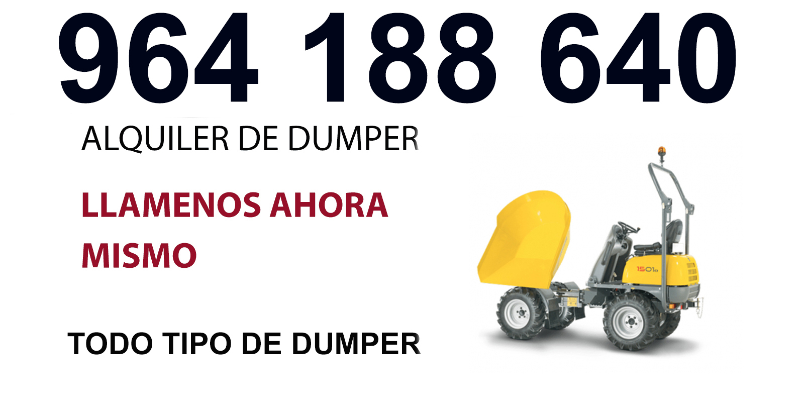 Càlig · Dumper en alquiler