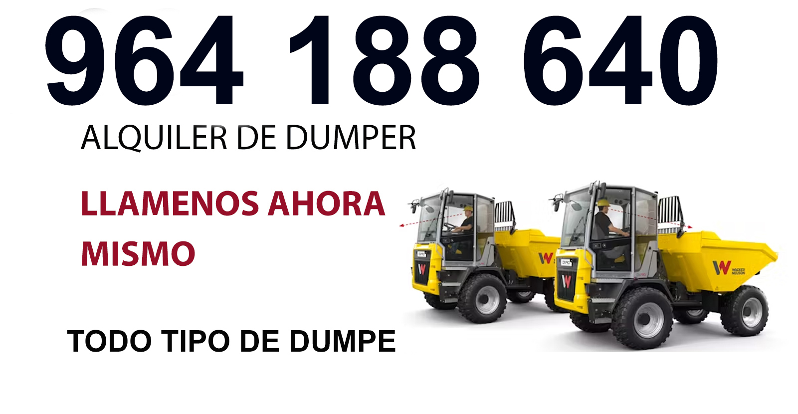 Benafer · Alquiler de Dumper 4x4