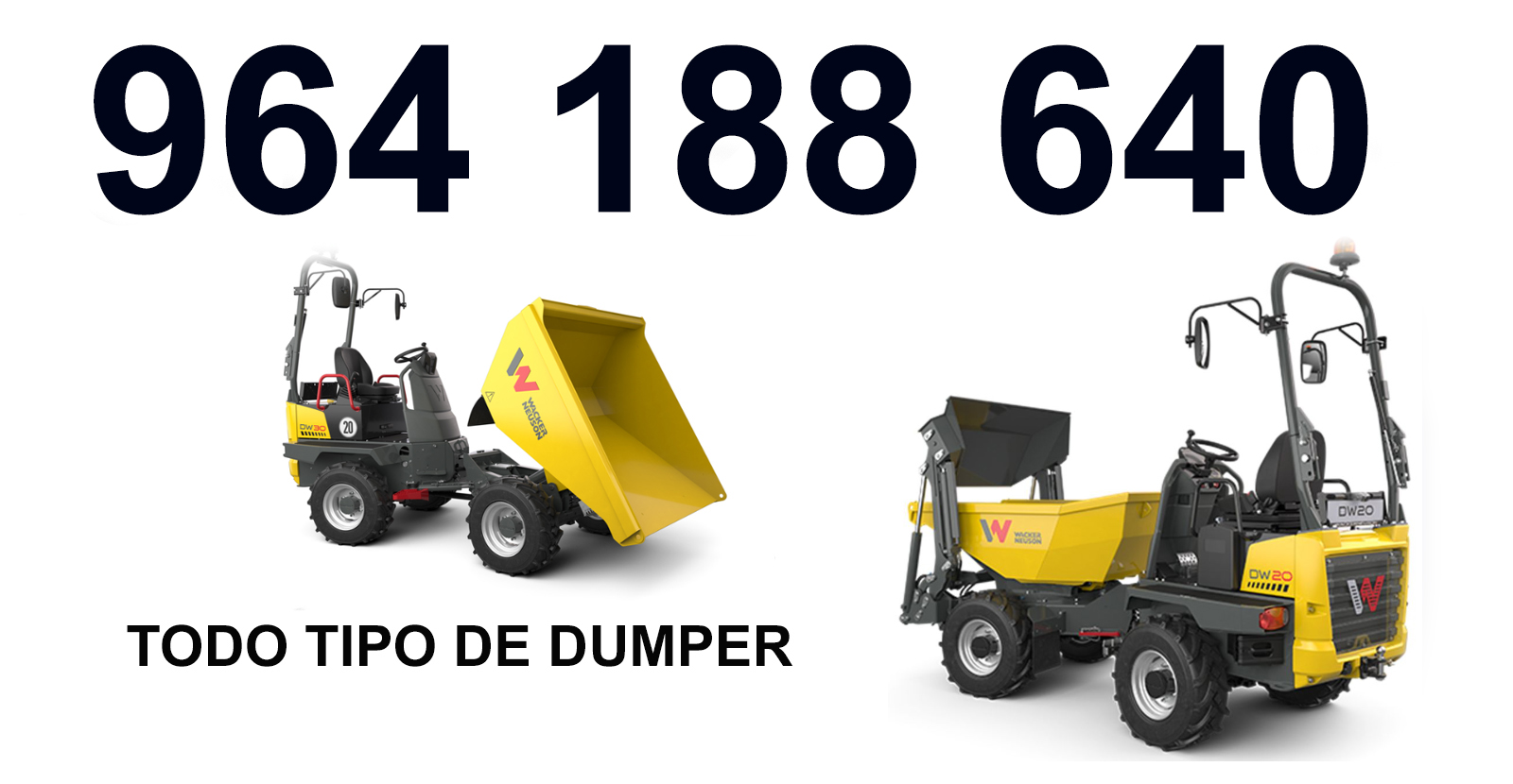 Mejores ofertas en alquiler Dumper 4x4 Benafer